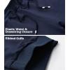 imageMAGCOMSEN Mens 34 Joggers Capri Pants with Zipper Pockets Slim Fit Training Running Workout Capri JoggersIce Blue