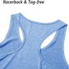 imageMAGCOMSEN Womens Racerback Tank Tops UPF 50 Workout Shirts Quick Dry Sun Protection Sleeveless Tops for Gym Yoga01light Blue