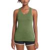 imageMAGCOMSEN Womens Racerback Tank Tops UPF 50 Workout Shirts Quick Dry Sun Protection Sleeveless Tops for Gym YogaArmy Green