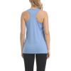 imageMAGCOMSEN Womens Racerback Tank Tops UPF 50 Workout Shirts Quick Dry Sun Protection Sleeveless Tops for Gym YogaBlackLight GreyLight Blue