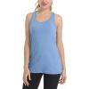 imageMAGCOMSEN Womens Racerback Tank Tops UPF 50 Workout Shirts Quick Dry Sun Protection Sleeveless Tops for Gym YogaBlackLight GreyLight Blue