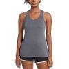 imageMAGCOMSEN Womens Racerback Tank Tops UPF 50 Workout Shirts Quick Dry Sun Protection Sleeveless Tops for Gym YogaDark Grey