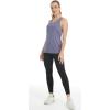 imageMAGCOMSEN Womens Racerback Tank Tops UPF 50 Workout Shirts Quick Dry Sun Protection Sleeveless Tops for Gym YogaDark GreyLight BlueViolet