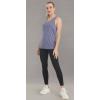 imageMAGCOMSEN Womens Racerback Tank Tops UPF 50 Workout Shirts Quick Dry Sun Protection Sleeveless Tops for Gym YogaDark GreyLight BlueViolet