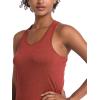 imageMAGCOMSEN Womens Racerback Tank Tops UPF 50 Workout Shirts Quick Dry Sun Protection Sleeveless Tops for Gym YogaDark Orange