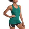 imageMAGCOMSEN Womens Racerback Tank Tops UPF 50 Workout Shirts Quick Dry Sun Protection Sleeveless Tops for Gym YogaJade Green