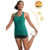 imageMAGCOMSEN Womens Racerback Tank Tops UPF 50 Workout Shirts Quick Dry Sun Protection Sleeveless Tops for Gym YogaJade Green
