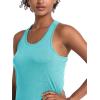 imageMAGCOMSEN Womens Racerback Tank Tops UPF 50 Workout Shirts Quick Dry Sun Protection Sleeveless Tops for Gym YogaLight Green