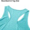 imageMAGCOMSEN Womens Racerback Tank Tops UPF 50 Workout Shirts Quick Dry Sun Protection Sleeveless Tops for Gym YogaLight Green