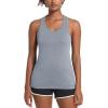imageMAGCOMSEN Womens Racerback Tank Tops UPF 50 Workout Shirts Quick Dry Sun Protection Sleeveless Tops for Gym YogaLight Grey