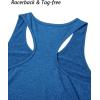 imageMAGCOMSEN Womens Racerback Tank Tops UPF 50 Workout Shirts Quick Dry Sun Protection Sleeveless Tops for Gym YogaMedium Blue