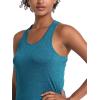 imageMAGCOMSEN Womens Racerback Tank Tops UPF 50 Workout Shirts Quick Dry Sun Protection Sleeveless Tops for Gym YogaPeacock Blue