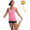 imageMAGCOMSEN Womens Racerback Tank Tops UPF 50 Workout Shirts Quick Dry Sun Protection Sleeveless Tops for Gym YogaPink