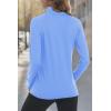 imageMAGCOMSEN Womens UPF 50 Lightweight Athletic Jacket Sun Protection Full Zip Long Sleeve Shirts Hiking Outdoor PocketsPale Blue