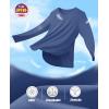 imageMAGCOMSEN Womens Workout Running Long Sleeve Top Athletic Hiking Sun Shirt Active Dry Fit Lightweight T Shirt UPF 80Blue Grey