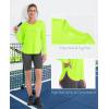 imageMAGCOMSEN Womens Workout Running Long Sleeve Top Athletic Hiking Sun Shirt Active Dry Fit Lightweight T Shirt UPF 80Fluorescent Green