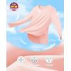 imageMAGCOMSEN Womens Workout Running Long Sleeve Top Athletic Hiking Sun Shirt Active Dry Fit Lightweight T Shirt UPF 80Light Pink
