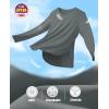 imageMAGCOMSEN Womens Workout Running Long Sleeve Top Athletic Hiking Sun Shirt Active Dry Fit Lightweight T Shirt UPF 80Sea Stone Grey
