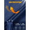 imageMAGCOMSEN Mens 14 Zip Pullover UPF 50 Long Sleeve Sun Protection Sports Shirts Lightweight Athletic Workout ShirtDark Blue