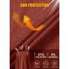 imageMAGCOMSEN Mens 14 Zip Pullover UPF 50 Long Sleeve Sun Protection Sports Shirts Lightweight Athletic Workout ShirtDark Orange