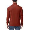 imageMAGCOMSEN Mens 14 Zip Pullover UPF 50 Long Sleeve Sun Protection Sports Shirts Lightweight Athletic Workout ShirtDark Orange