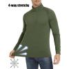 imageMAGCOMSEN Mens 14 Zip Pullover UPF 50 Long Sleeve Sun Protection Sports Shirts Lightweight Athletic Workout ShirtGreen
