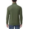 imageMAGCOMSEN Mens 14 Zip Pullover UPF 50 Long Sleeve Sun Protection Sports Shirts Lightweight Athletic Workout ShirtGreen