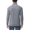 imageMAGCOMSEN Mens 14 Zip Pullover UPF 50 Long Sleeve Sun Protection Sports Shirts Lightweight Athletic Workout ShirtLight Grey