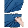 imageMAGCOMSEN Mens 14 Zip Pullover UPF 50 Long Sleeve Sun Protection Sports Shirts Lightweight Athletic Workout ShirtMedium Blue