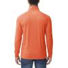 imageMAGCOMSEN Mens 14 Zip Pullover UPF 50 Long Sleeve Sun Protection Sports Shirts Lightweight Athletic Workout ShirtOrange