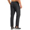 imageMAGCOMSEN Mens Lightweight Hiking Pants Quick Dry Running Pants with Zipper Pockets Open Bottom Sweatpants WorkoutBlack