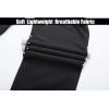 imageMAGCOMSEN Mens Lightweight Hiking Pants Quick Dry Running Pants with Zipper Pockets Open Bottom Sweatpants WorkoutBlack