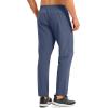 imageMAGCOMSEN Mens Lightweight Hiking Pants Quick Dry Running Pants with Zipper Pockets Open Bottom Sweatpants WorkoutBlue