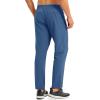 imageMAGCOMSEN Mens Lightweight Hiking Pants Quick Dry Running Pants with Zipper Pockets Open Bottom Sweatpants WorkoutBlue Grey
