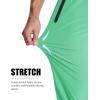imageMAGCOMSEN Mens Lightweight Hiking Pants Quick Dry Running Pants with Zipper Pockets Open Bottom Sweatpants WorkoutMint Green