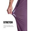imageMAGCOMSEN Mens Lightweight Hiking Pants Quick Dry Running Pants with Zipper Pockets Open Bottom Sweatpants WorkoutPurple Red