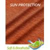 imageMAGCOMSEN Womens 14 Zip Shirts UPF 50 Sun Protection Pullover Long Sleeve Quick Dry Workout Hiking Athletic ShirtsDark Orange