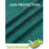 imageMAGCOMSEN Womens 14 Zip Shirts UPF 50 Sun Protection Pullover Long Sleeve Quick Dry Workout Hiking Athletic ShirtsJade Green