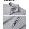 imageMAGCOMSEN Womens 14 Zip Shirts UPF 50 Sun Protection Pullover Long Sleeve Quick Dry Workout Hiking Athletic ShirtsLight Grey