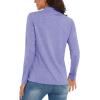 imageMAGCOMSEN Womens 14 Zip Shirts UPF 50 Sun Protection Pullover Long Sleeve Quick Dry Workout Hiking Athletic ShirtsLight Purple