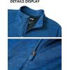 imageMAGCOMSEN Womens 14 Zip Shirts UPF 50 Sun Protection Pullover Long Sleeve Quick Dry Workout Hiking Athletic ShirtsMedium Blue