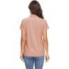 imageMAGCOMSEN Womens Polo Shirts UPF 50 Sun Protection 4 Buttons Casual Work Quick Dry Short Sleeve Collared Golf ShirtApricot