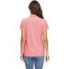 imageMAGCOMSEN Womens Polo Shirts UPF 50 Sun Protection 4 Buttons Casual Work Quick Dry Short Sleeve Collared Golf ShirtLight Pink