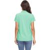 imageMAGCOMSEN Womens Polo Shirts UPF 50 Sun Protection 4 Buttons Casual Work Quick Dry Short Sleeve Collared Golf ShirtMint Green
