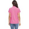 imageMAGCOMSEN Womens Polo Shirts UPF 50 Sun Protection 4 Buttons Casual Work Quick Dry Short Sleeve Collared Golf ShirtRose