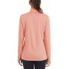 imageMAGCOMSEN Womens Shirts Long Sleeve 14 Zip UPF50 UV Sun Protection Quick Dry Workout Hiking Athletic Shirts Rash GuardApricot