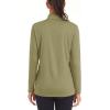 imageMAGCOMSEN Womens Shirts Long Sleeve 14 Zip UPF50 UV Sun Protection Quick Dry Workout Hiking Athletic Shirts Rash GuardDull Cyan