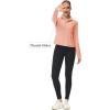 imageMAGCOMSEN Womens UPF 50 Lightweight Athletic Jackets Cropped Zip Up Long Sleeve Running Shirts with Thumb HolesApricot