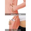imageMAGCOMSEN Womens UPF 50 Lightweight Athletic Jackets Cropped Zip Up Long Sleeve Running Shirts with Thumb HolesApricot
