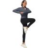 imageMAGCOMSEN Womens UPF 50 Lightweight Athletic Jackets Cropped Zip Up Long Sleeve Running Shirts with Thumb HolesDark Grey